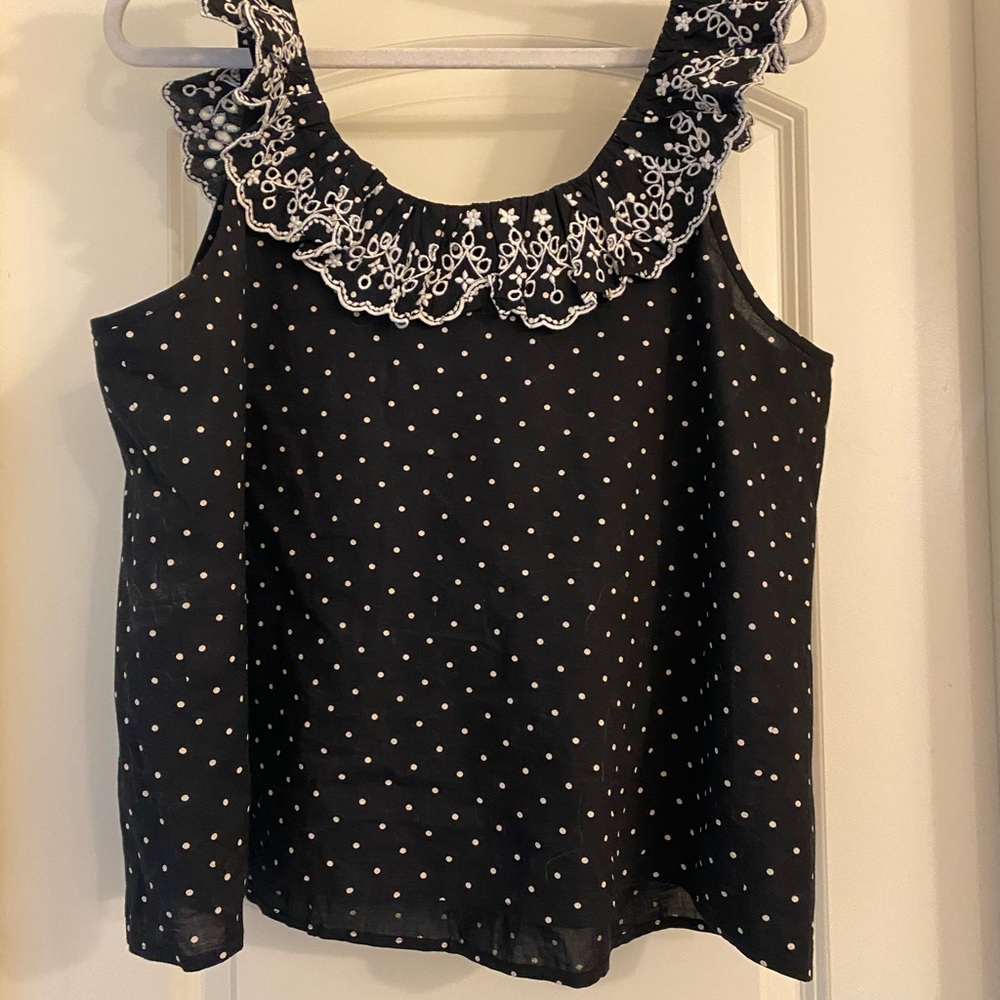 Sézane Rosa Crop Blouse size 46 (US16)